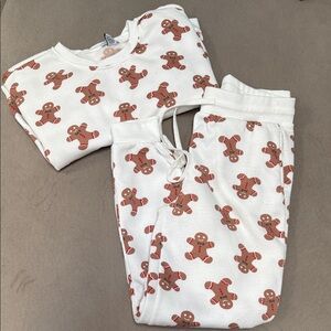 Women's Gingerbread Print Pajama Set